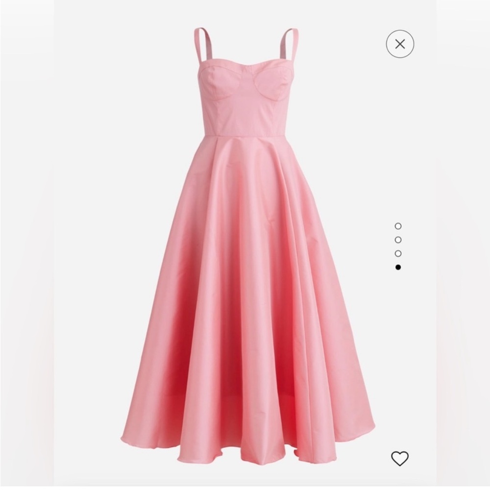 NWT Jcrew tea length dress silk shatung